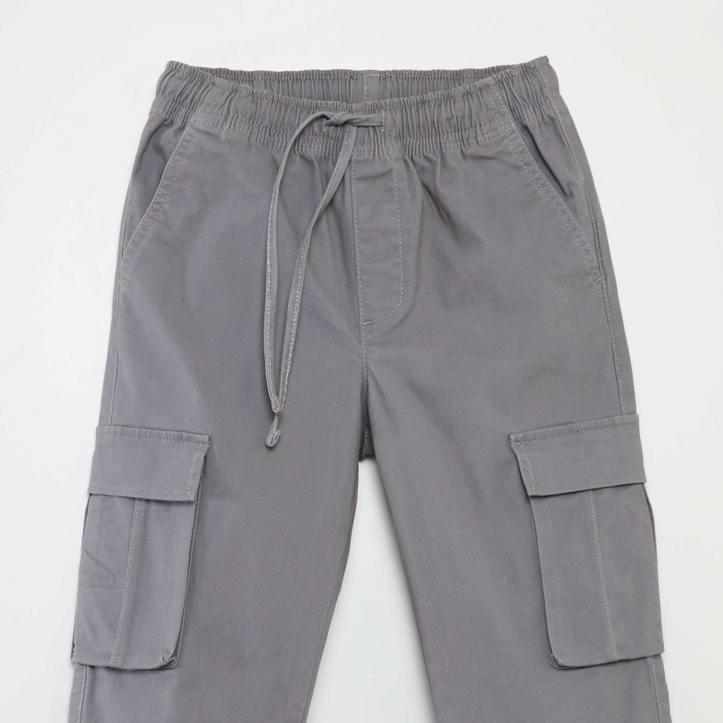 Pantalon stretch multipoches Gris lune
