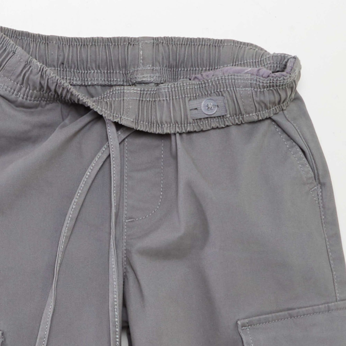 Pantalon stretch multipoches Gris lune