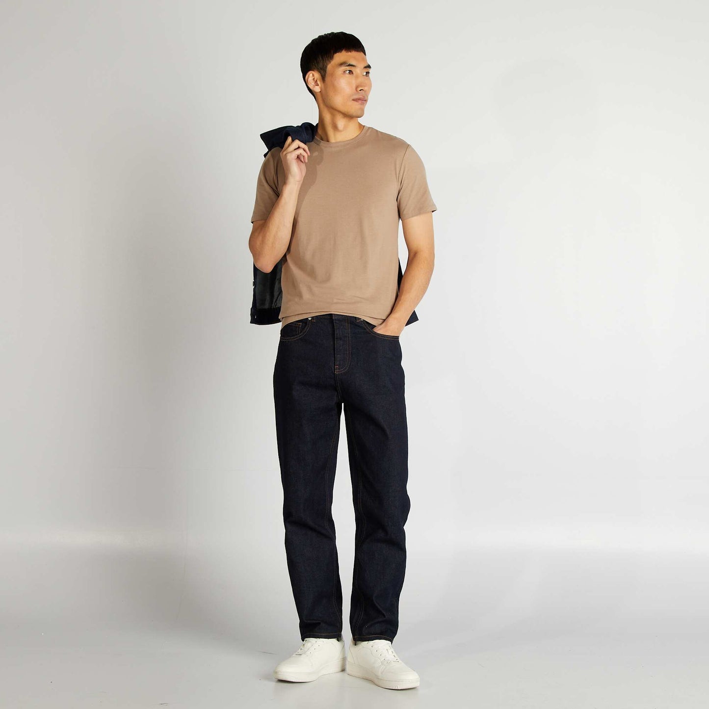 Tee-shirt uni - Muscle fit Beige