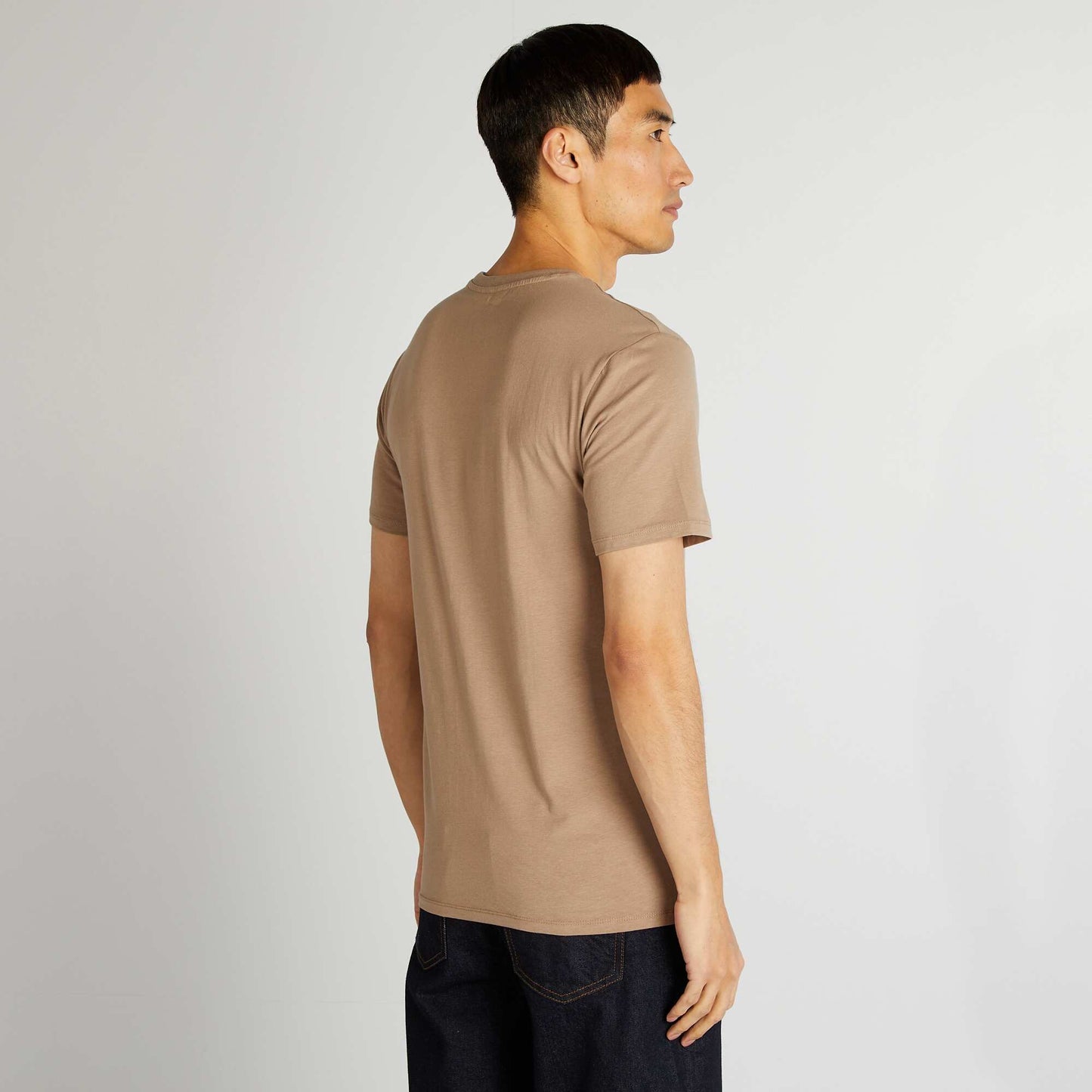 Tee-shirt uni - Muscle fit Beige