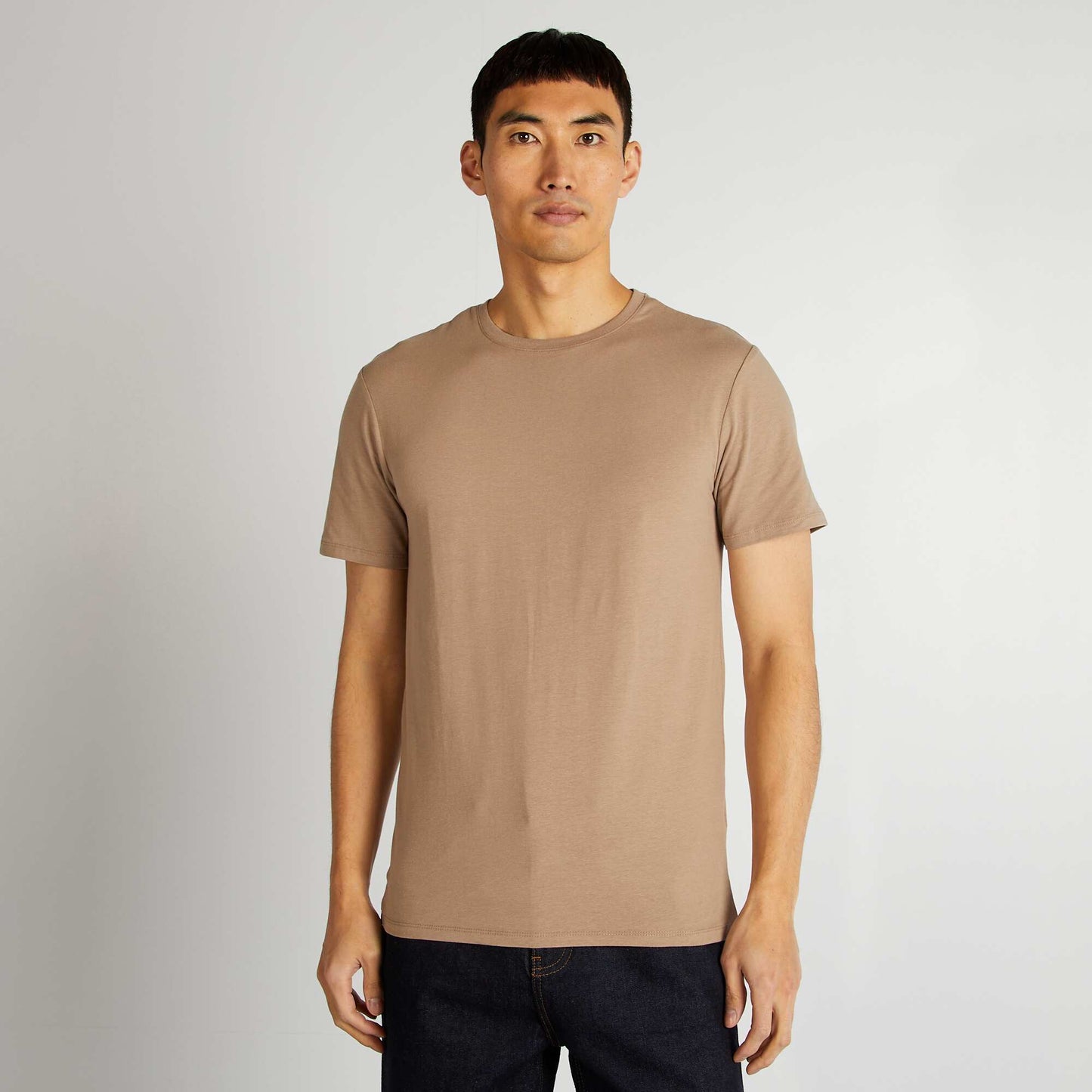 Tee-shirt uni - Muscle fit Beige