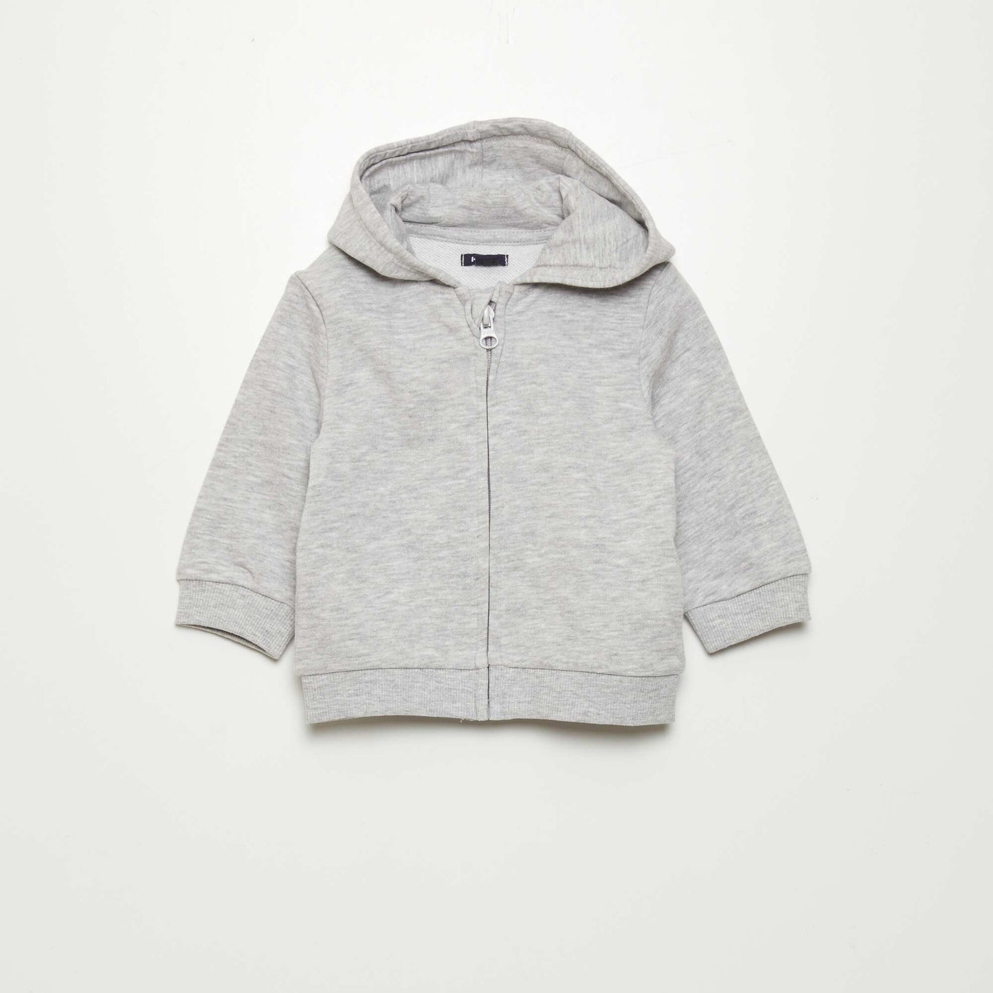Sweat en molleton à capuche Gris
