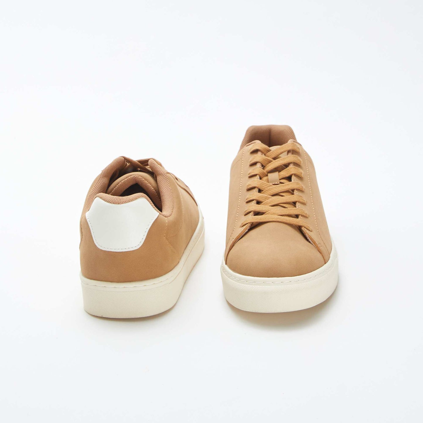 Baskets basses texturées BEIGE