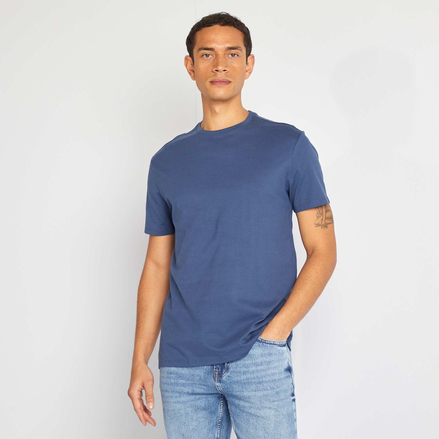 T-shirt à col rond en coton - Tough Cotton™ Bleu