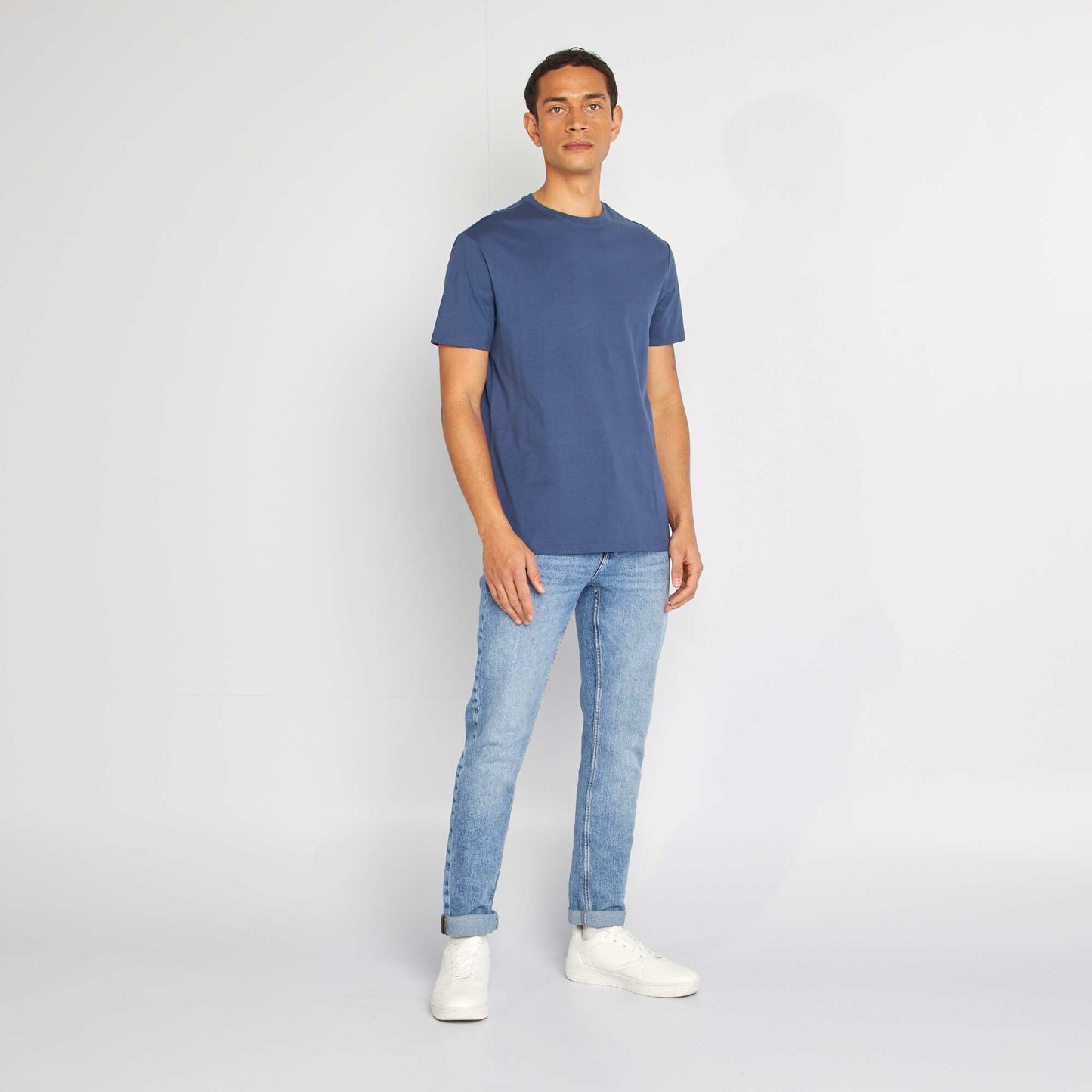 T-shirt à col rond en coton - Tough Cotton™ Bleu