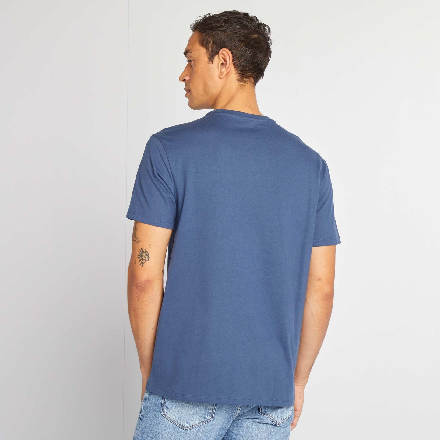 T-shirt à col rond en coton - Tough Cotton™ Bleu
