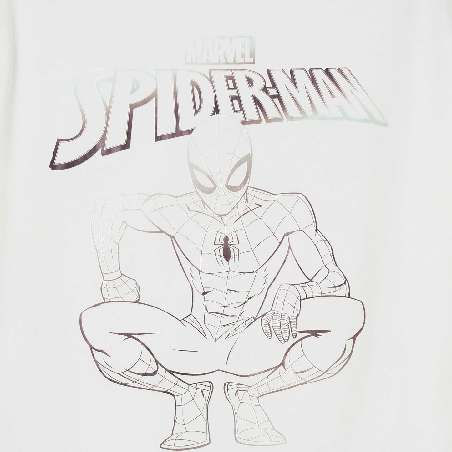 T-shirt loose 'Spider-Man' de 'Marvel' Crème