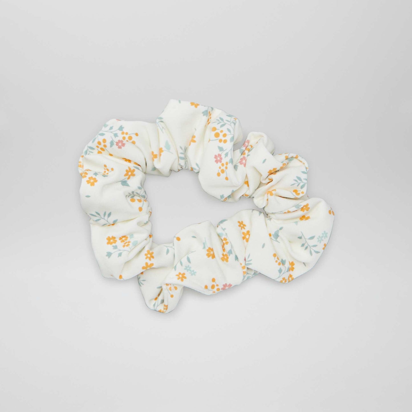 Maillot de bain smocké + Chouchou - 2 pièces Blanc