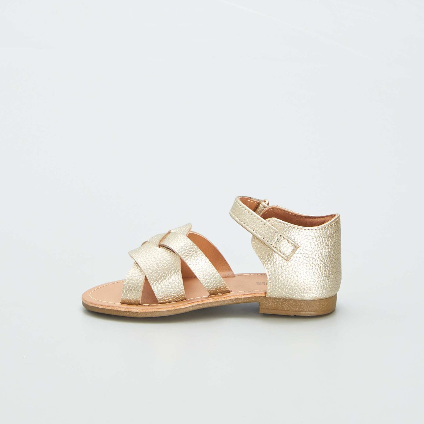 Sandales à brides croisées Doré