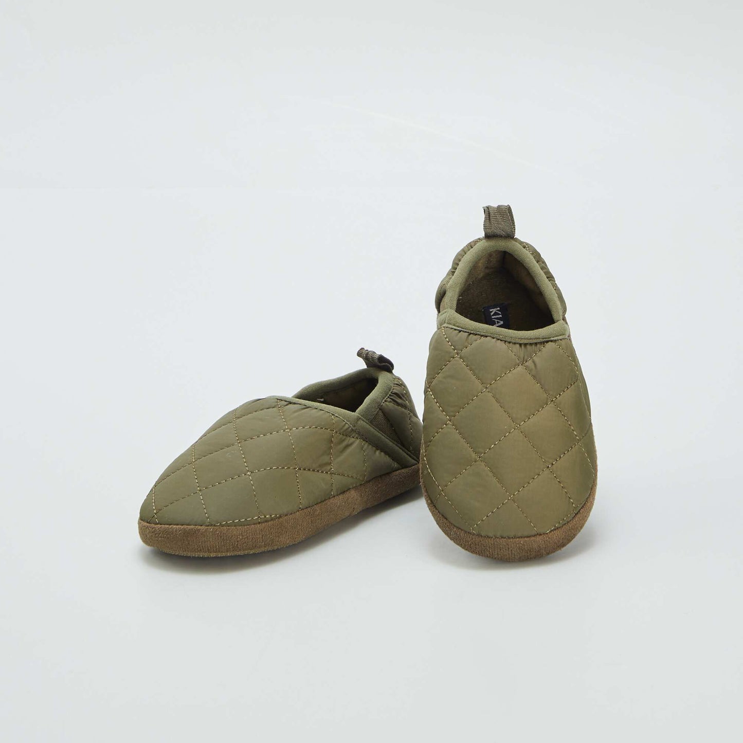 Chaussons élastiques matelassés Kaki