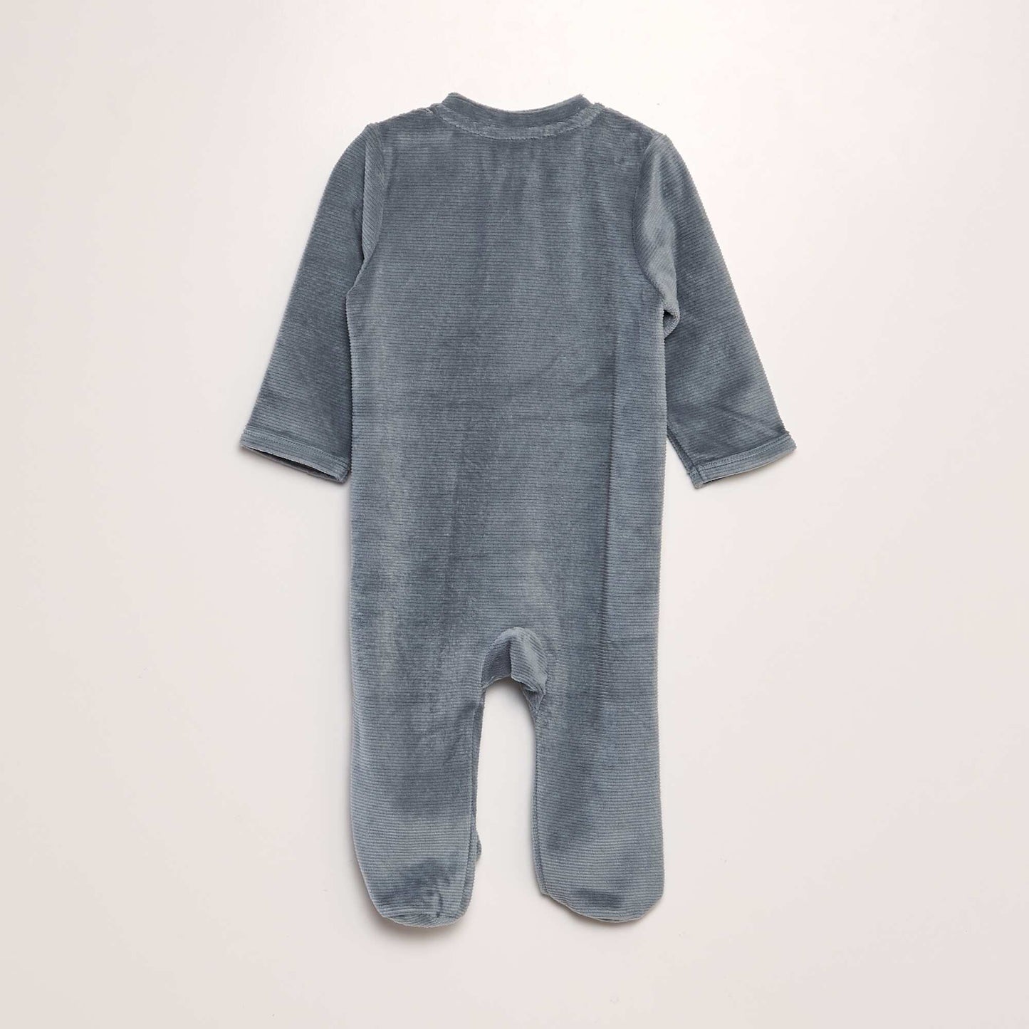 Pyjama dors-bien en velours côtelé Bleu vert