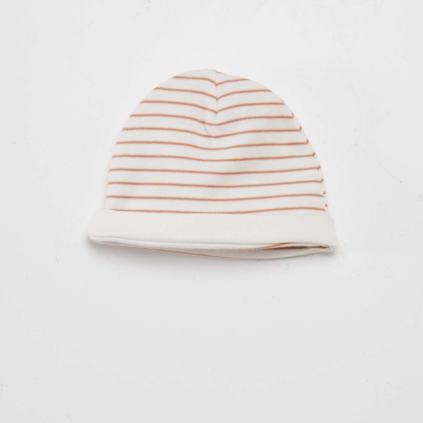 Ensemble body + pantalon avec pieds + bonnet Blanc 'rayé'