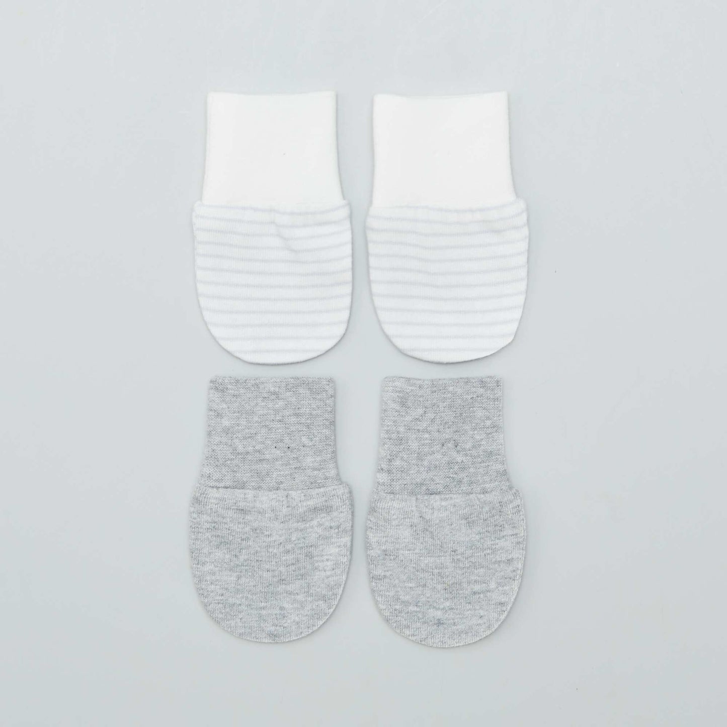 Lot de 2 paires de moufles anti-griffes GRIS