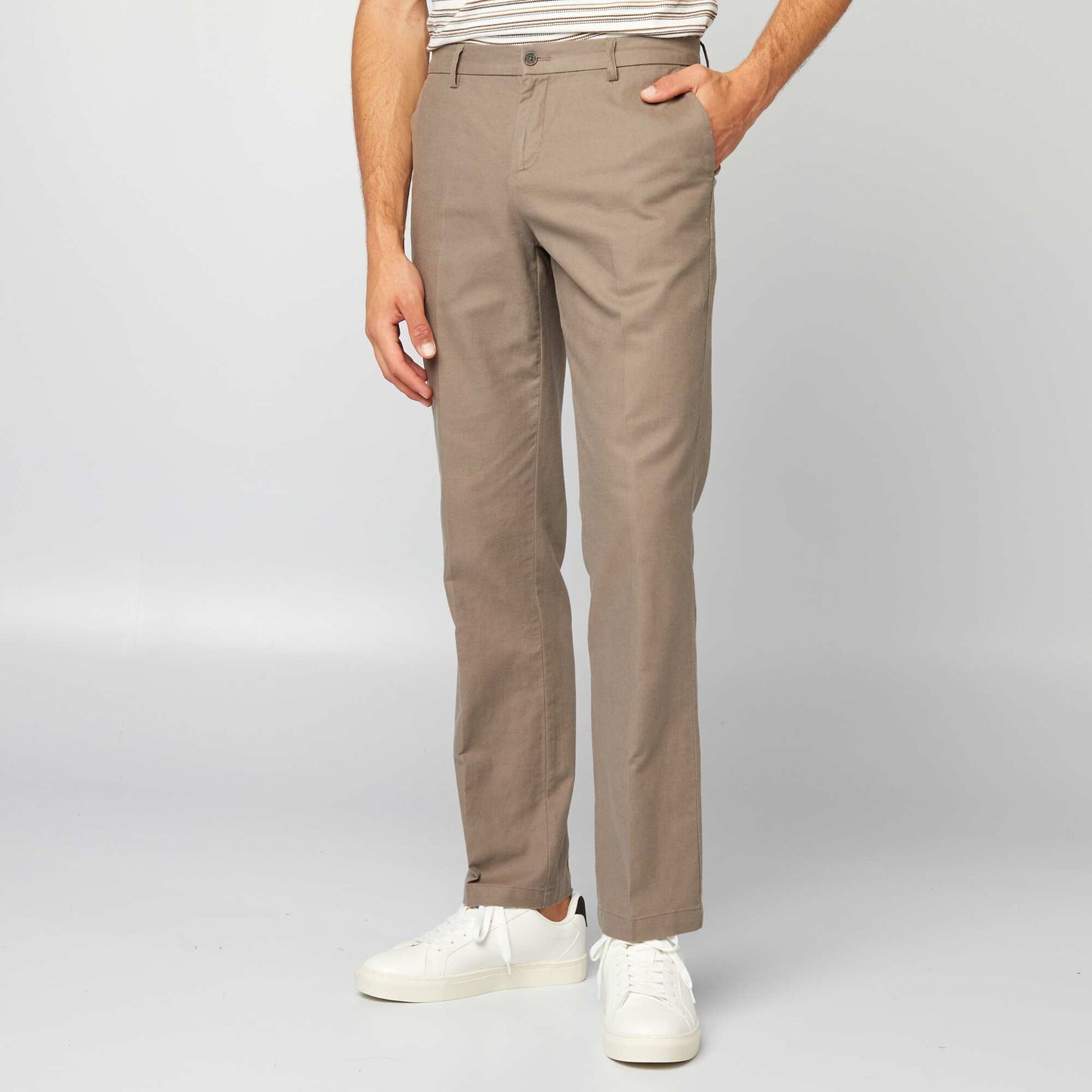 Pantalon de costume slim Beige