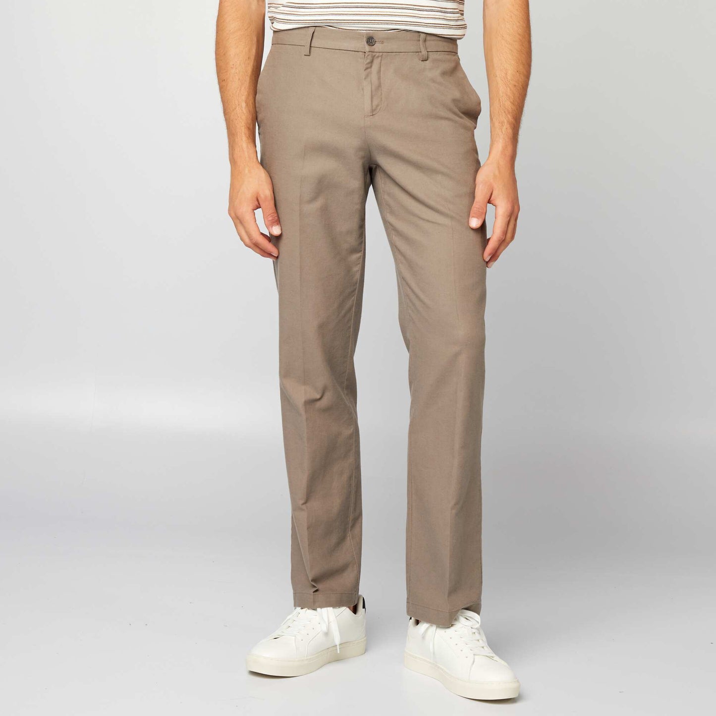 Pantalon de costume slim Beige