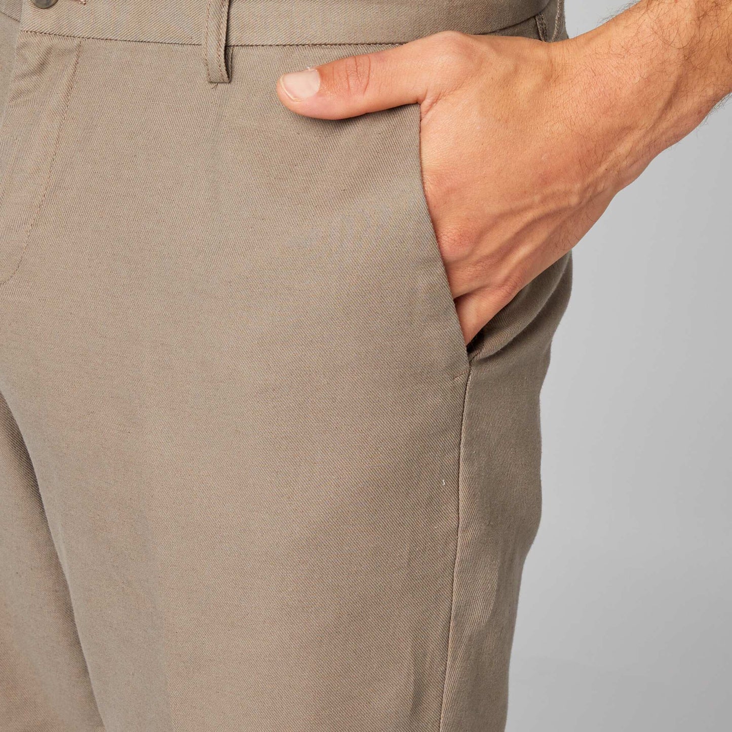 Pantalon de costume slim Beige