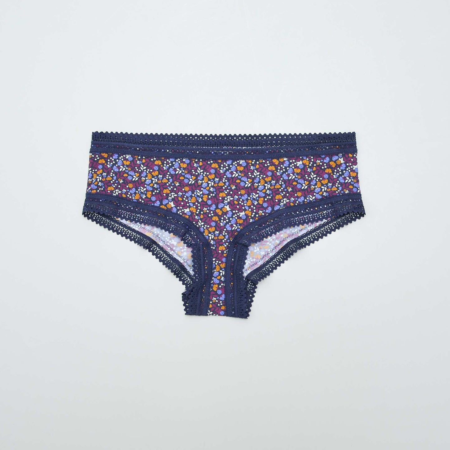 Lot de 3 shortys en microfibre imprimé Violet