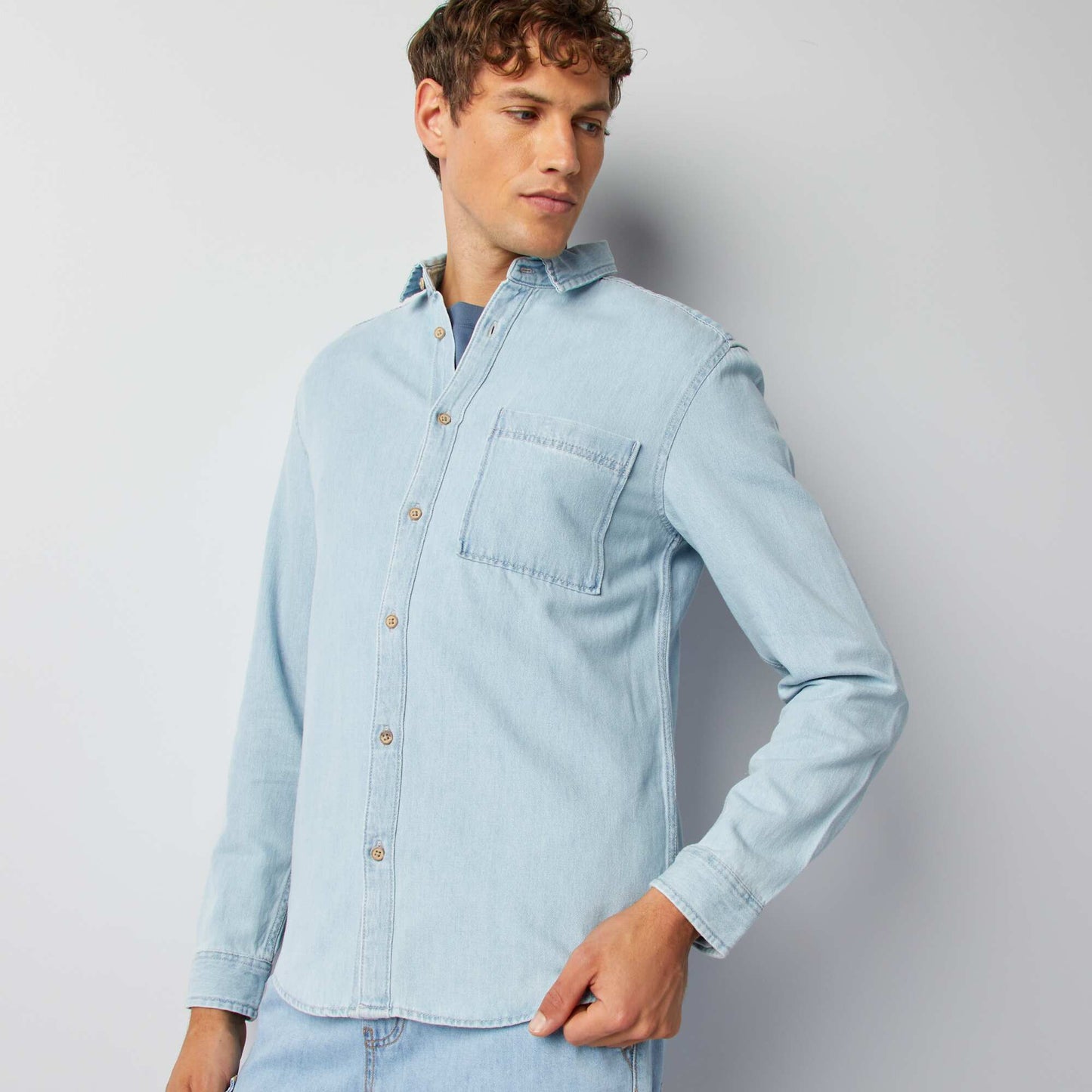 Chemise en jean Bleu