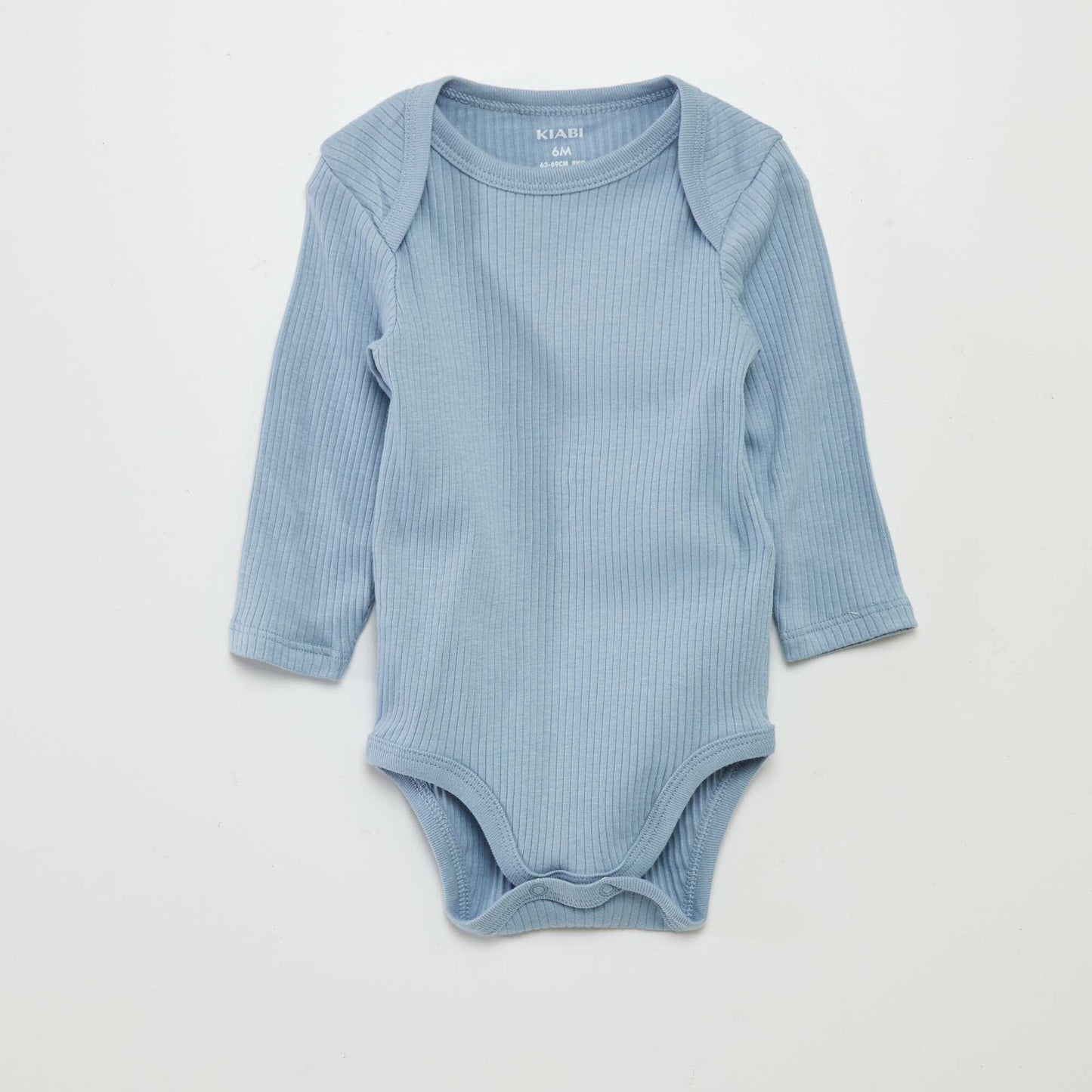 Body à manches longues et col US - Lot de 3 Bleu/gris