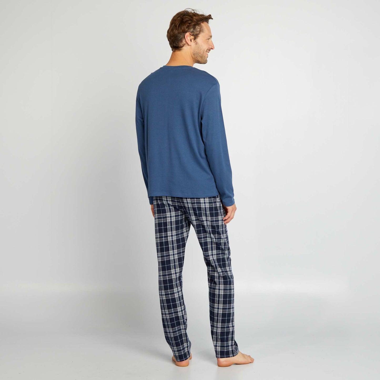 Pyjama long - 2 pièces Bleu