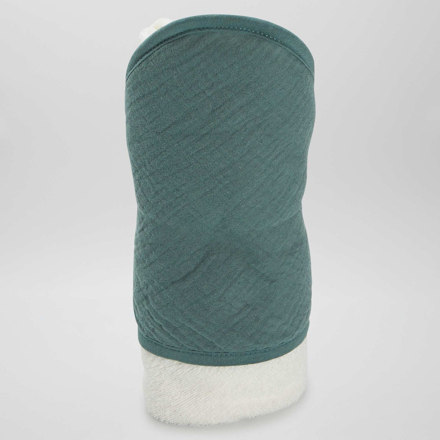 Cape de bain en éponge et gaze de coton Vert