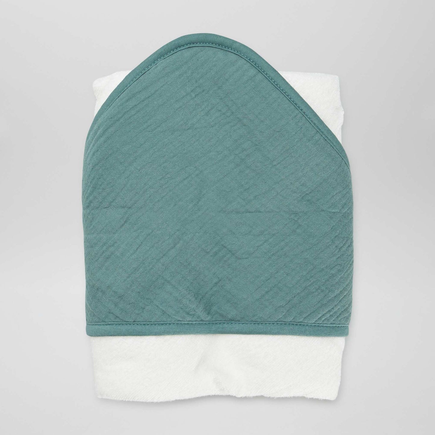 Cape de bain en éponge et gaze de coton Vert