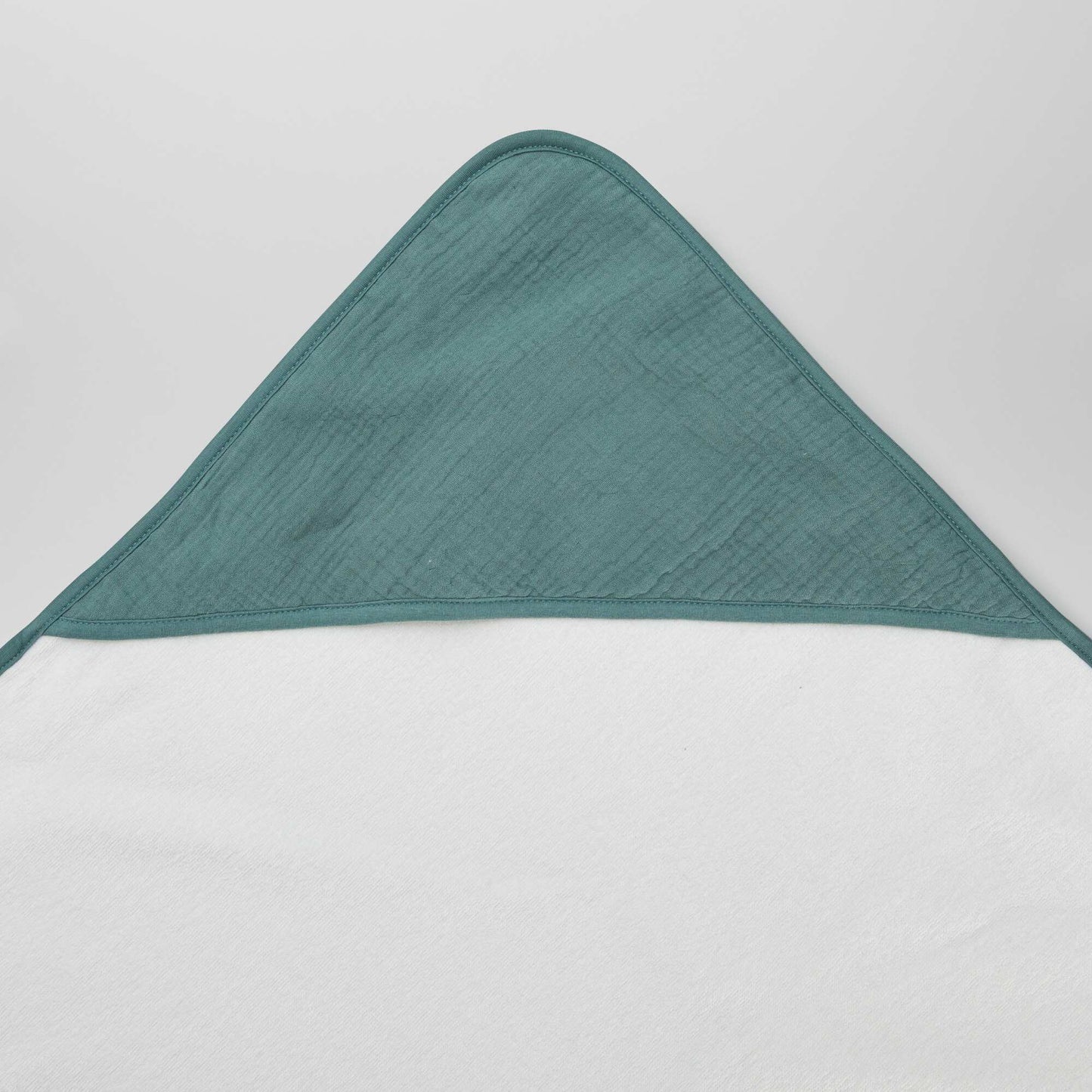 Cape de bain en éponge et gaze de coton Vert
