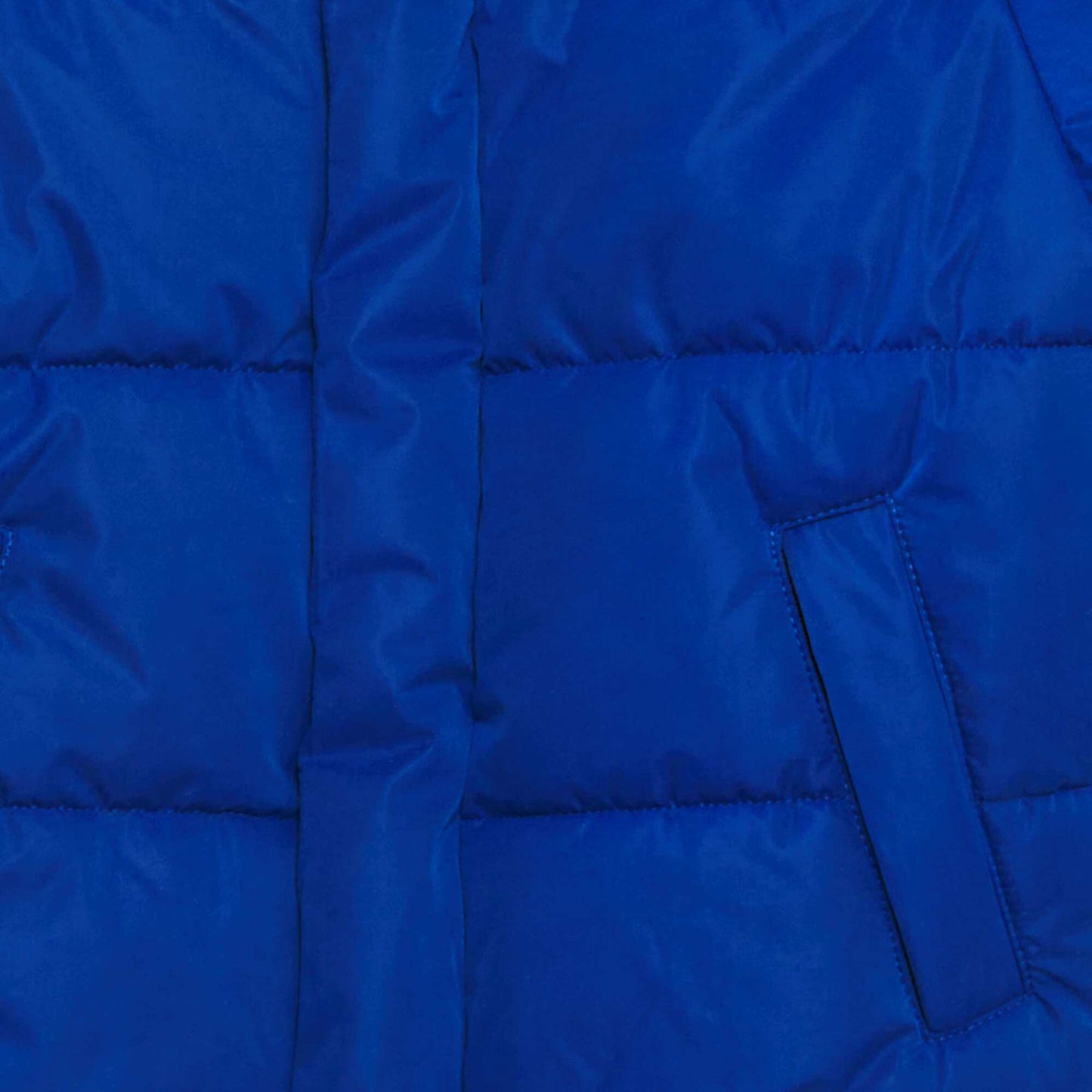 Doudoune color block à capuche Bleu