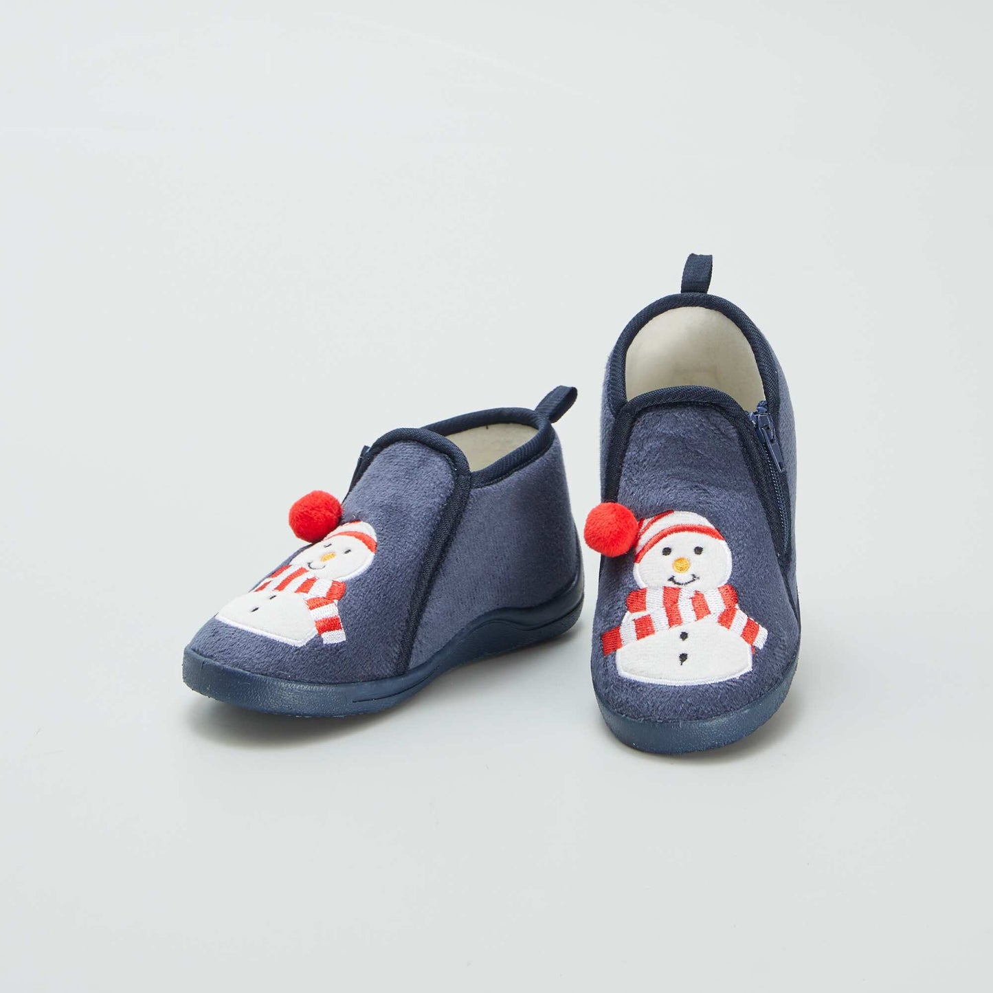 Chaussons bottillons de Noël Bleu