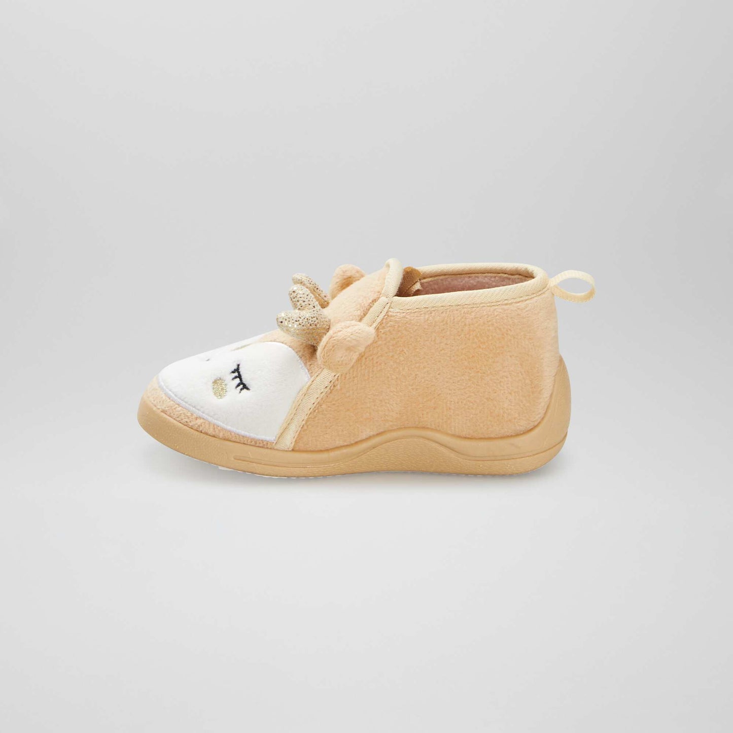 Chaussons bottillons 'renne' beige