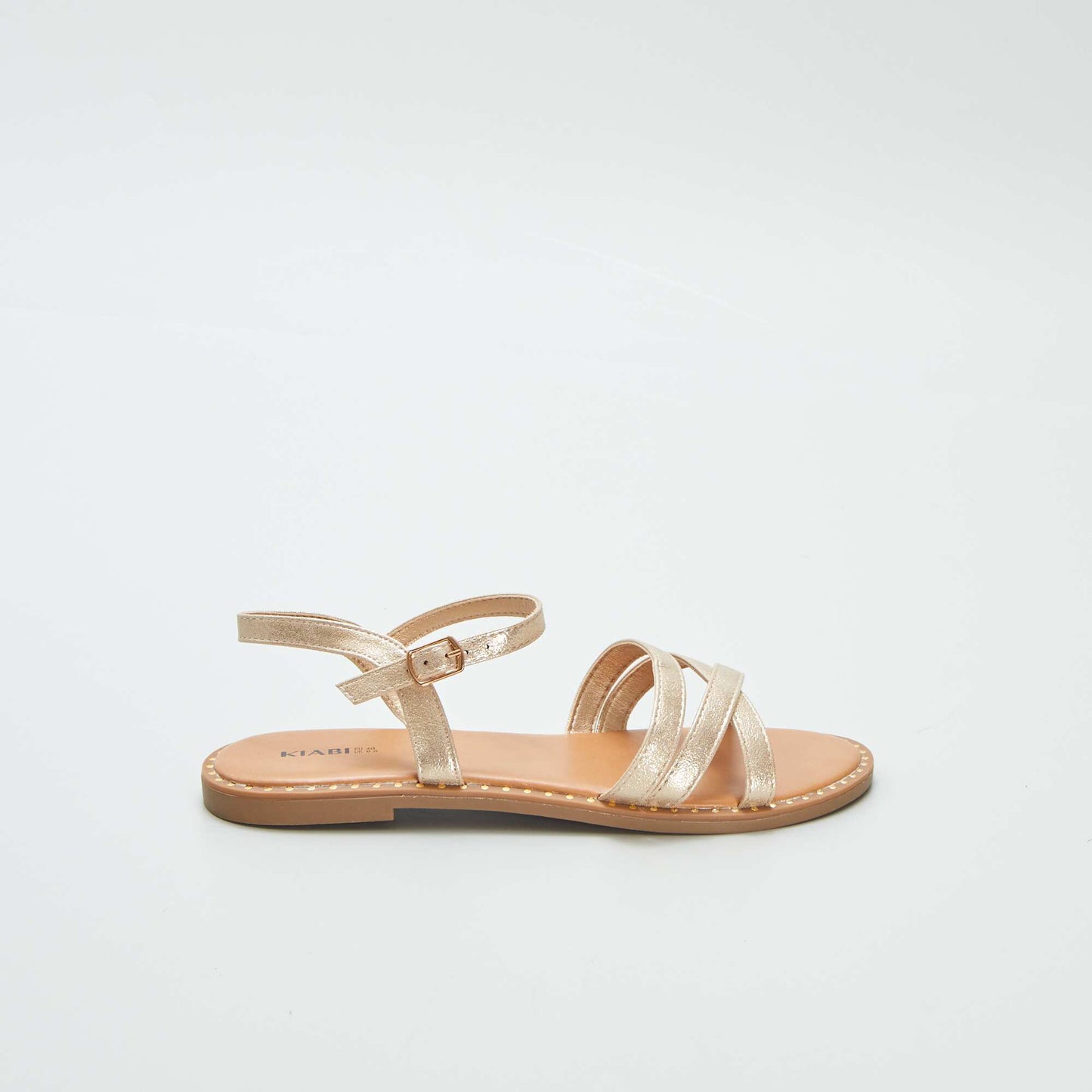 Sandales à brides doré JAUNE