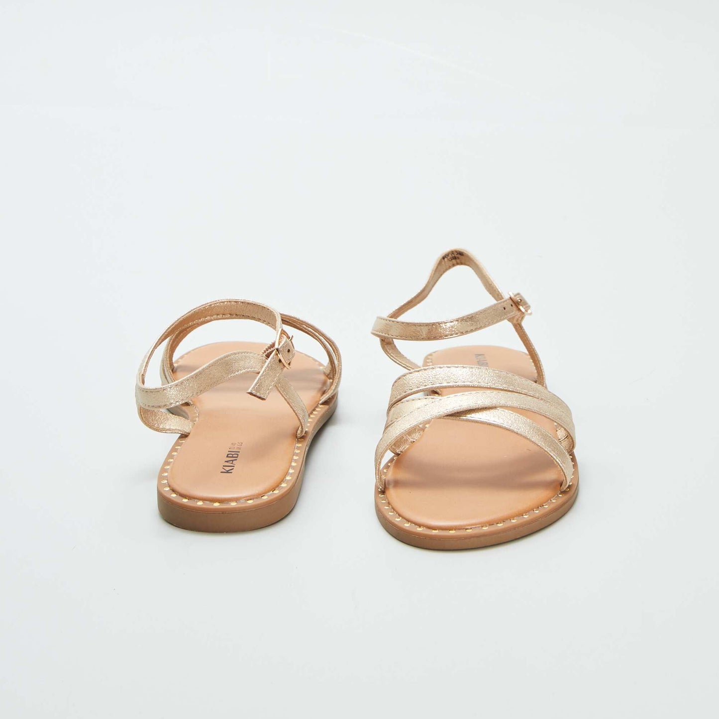 Sandales à brides doré JAUNE