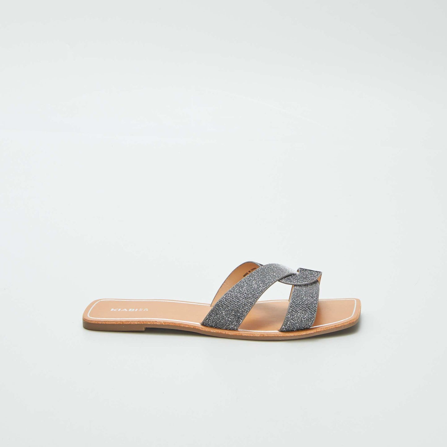 Claquettes pailletées GRIS