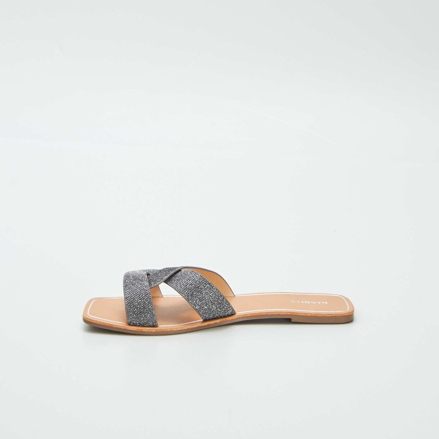 Claquettes pailletées GRIS
