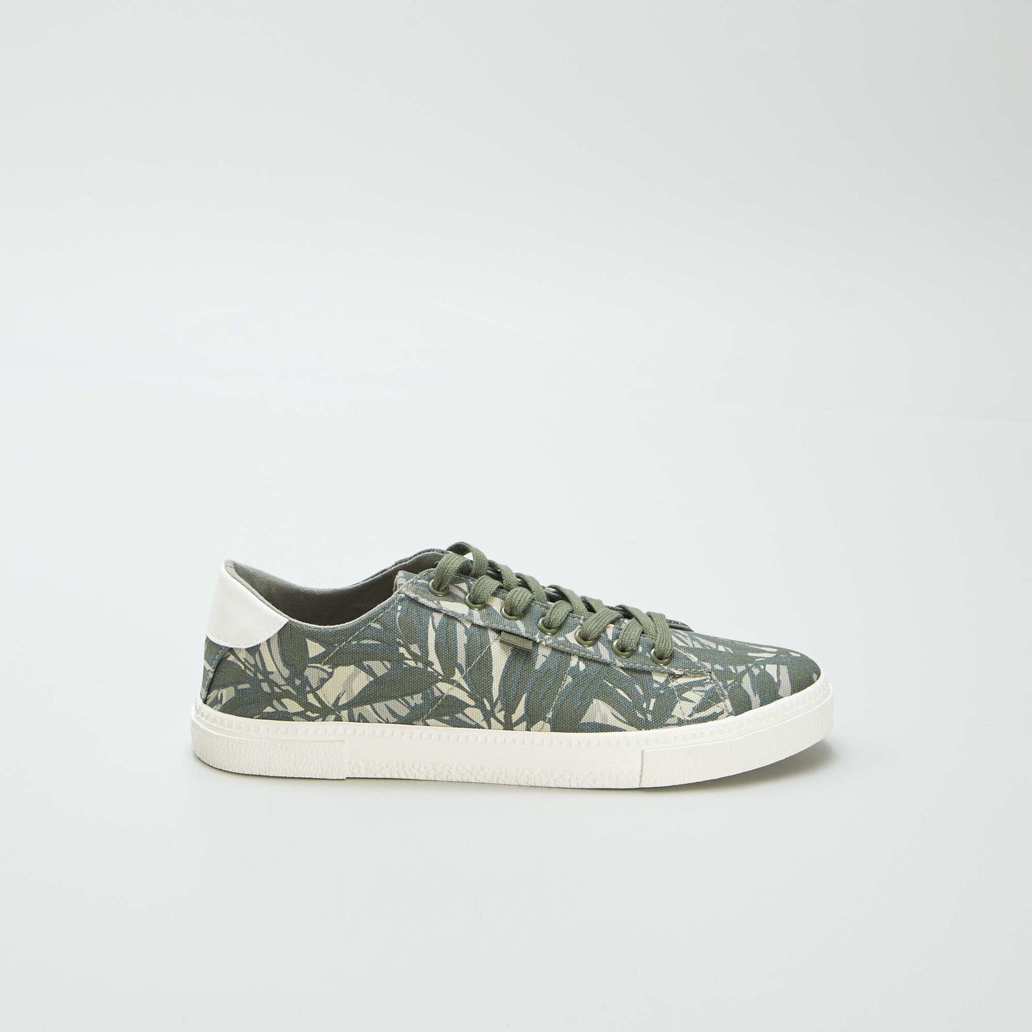 Baskets basses en toile imprimée KAKI