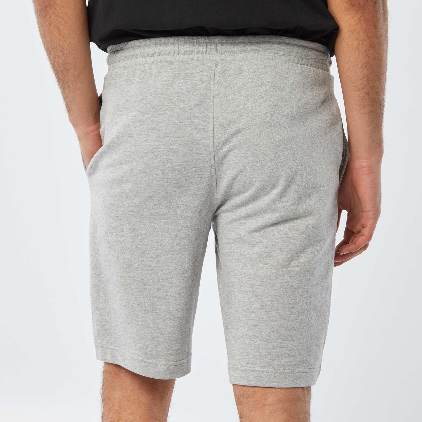 Short de sport style jogger GRIS CHINé
