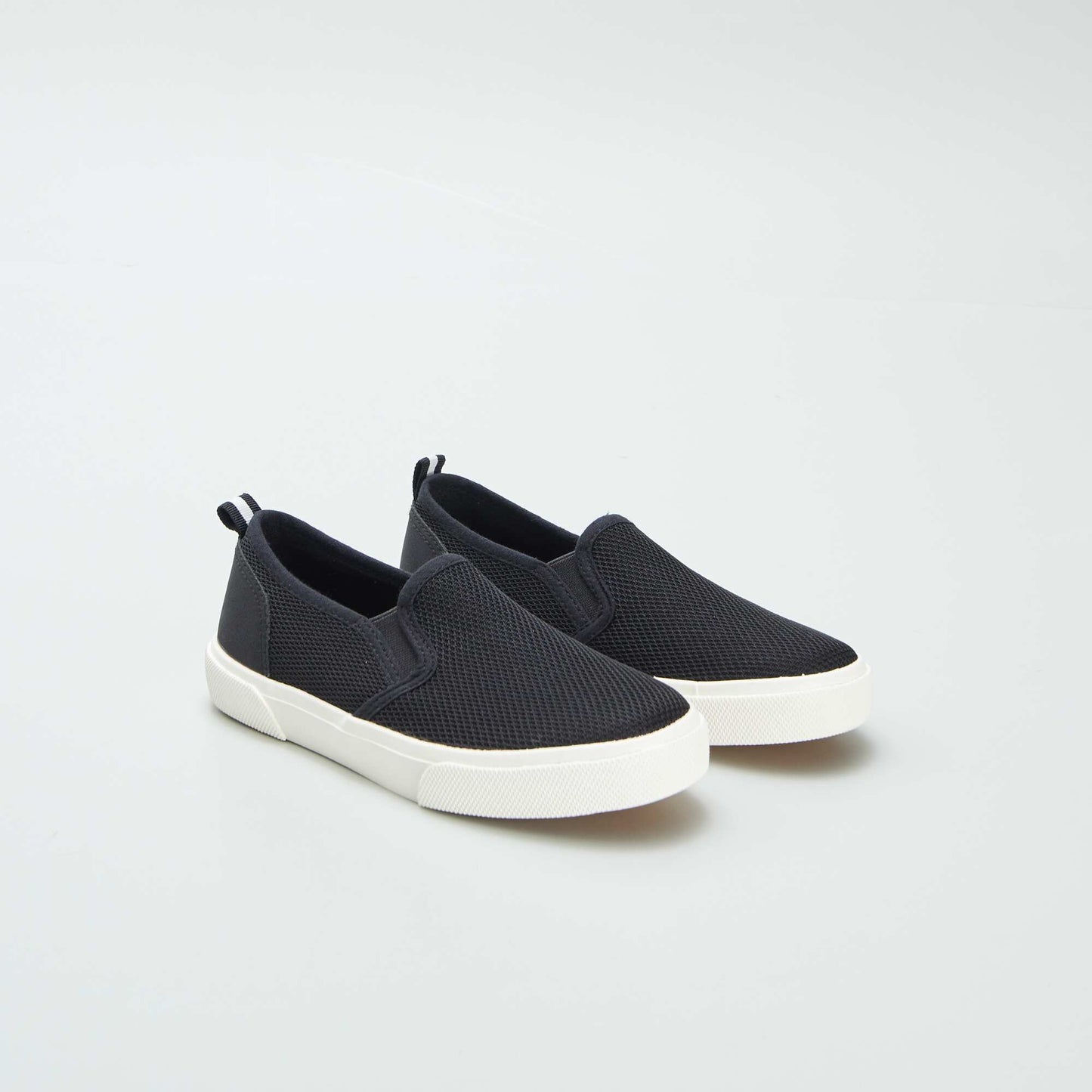 Baskets slip-on en tissu NOIR
