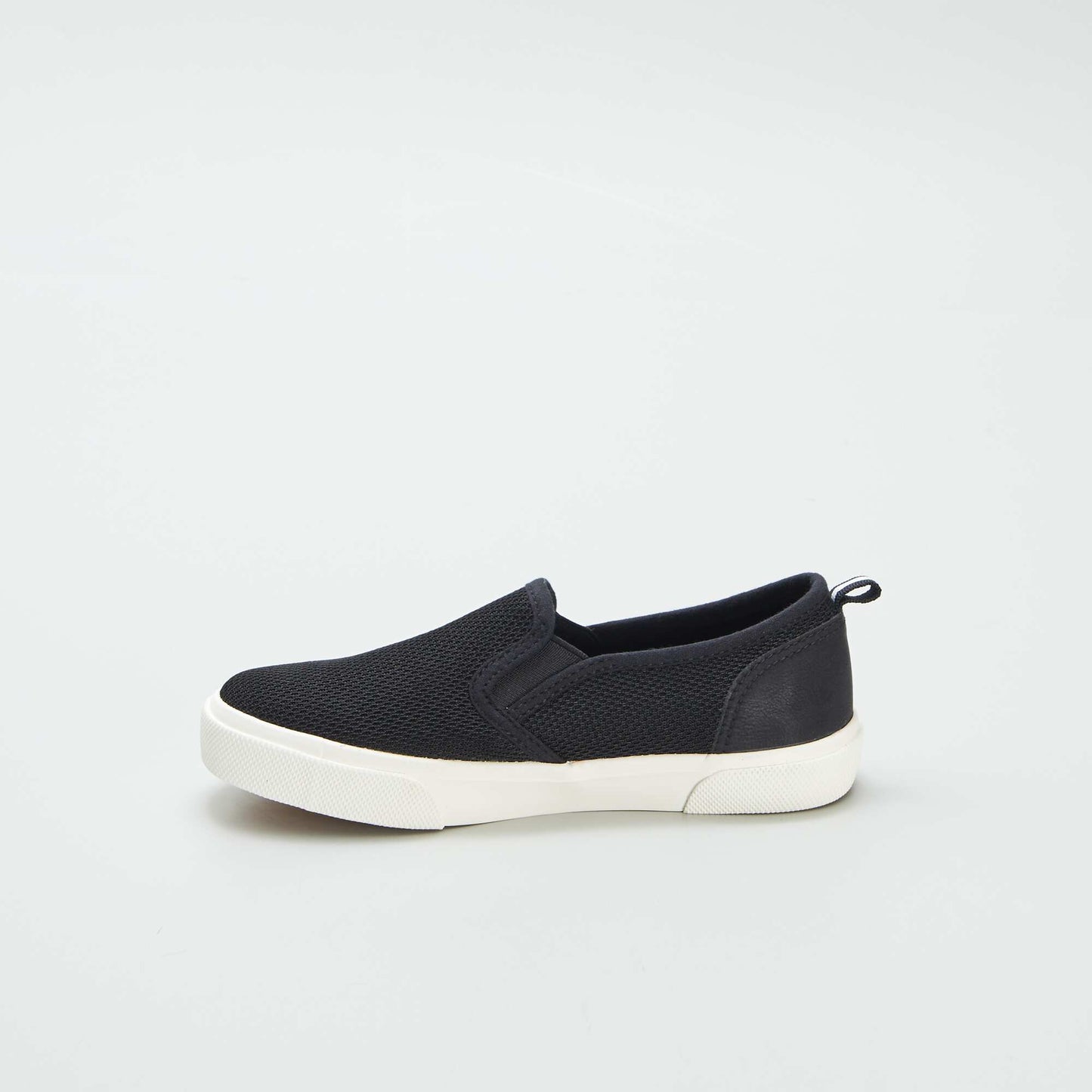 Baskets slip-on en tissu NOIR