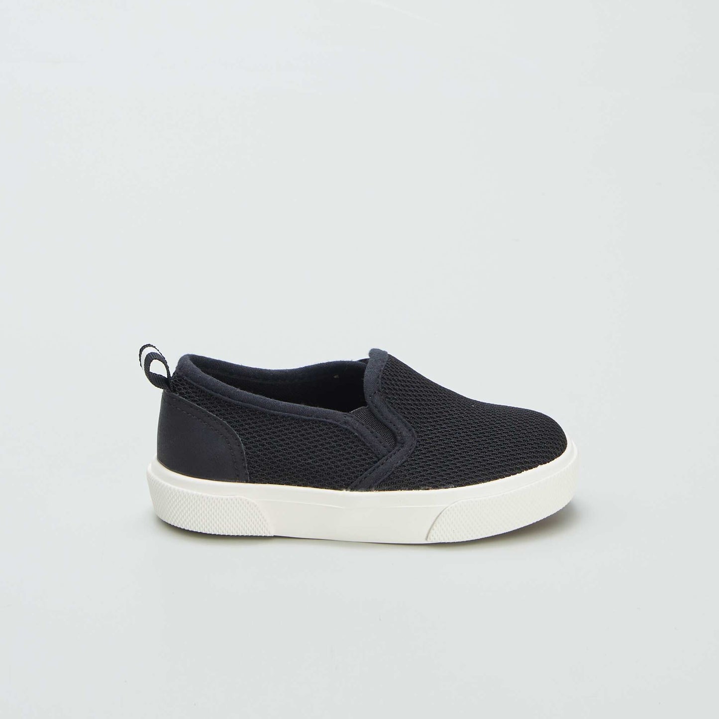 Baskets slip-on en tissu NOIR