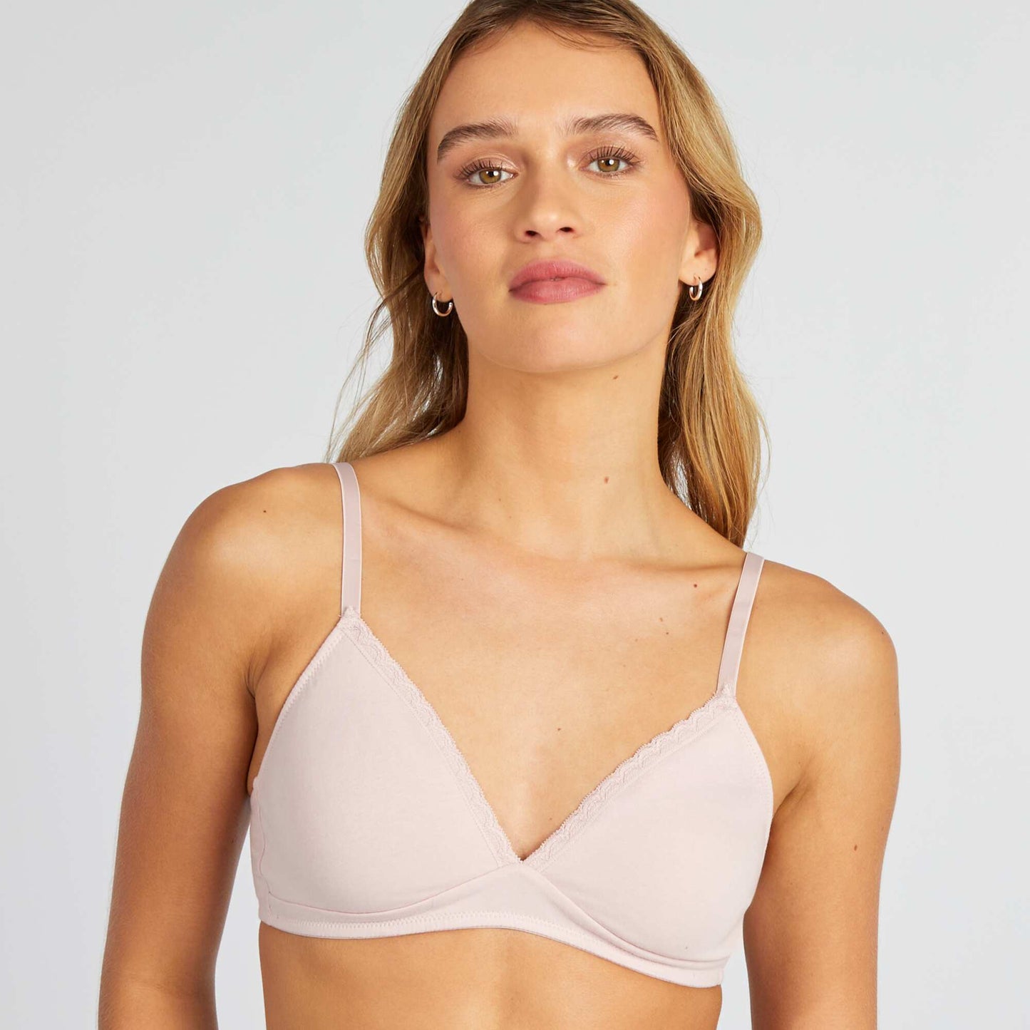 Soutien-gorge triangle non paddé ROSE POUDRé