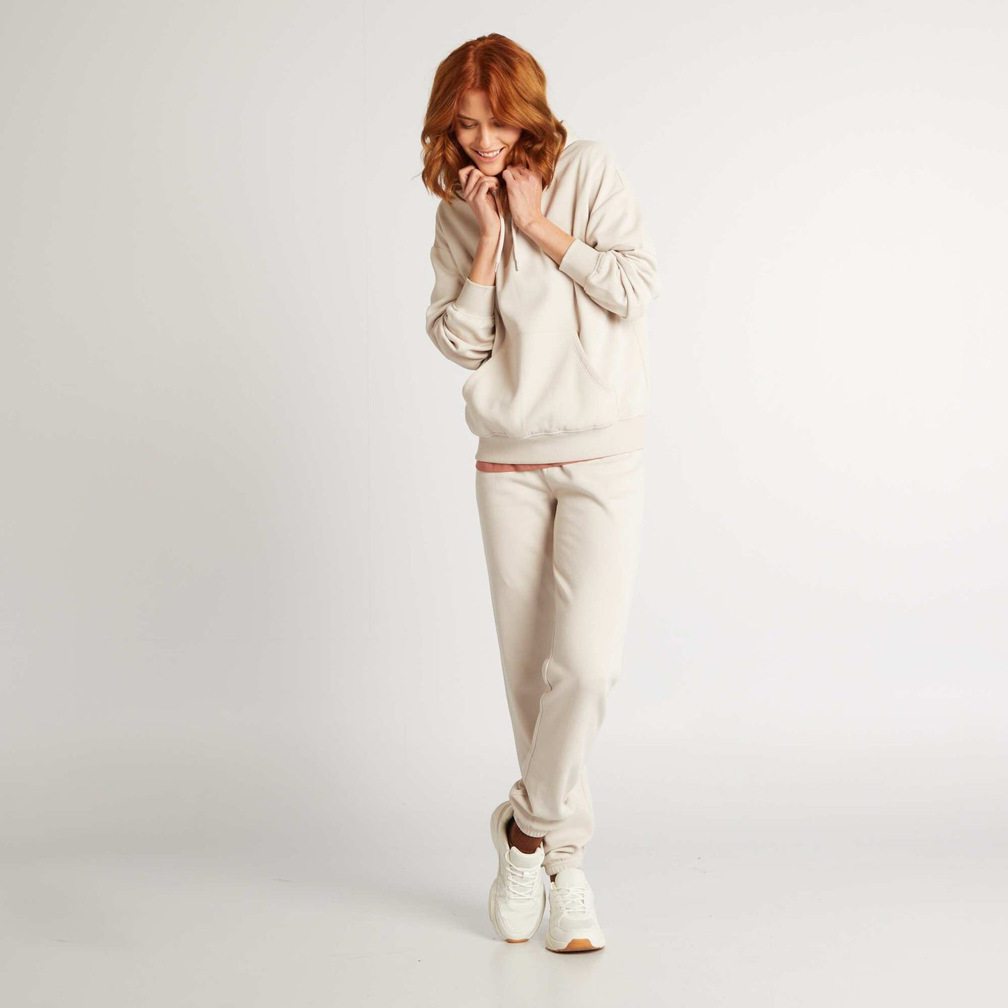 Jogging basique en molleton GRIS