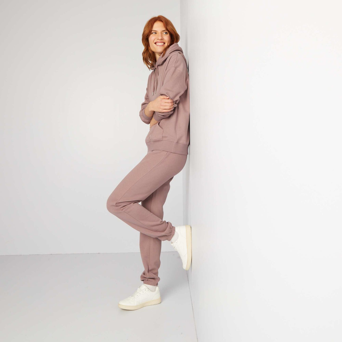 Jogging basique en molleton VIOLET