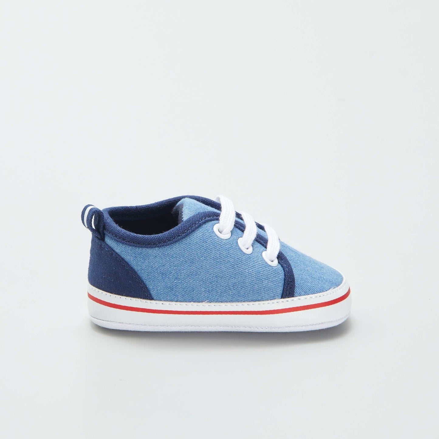 Baskets basses en toile BLEU