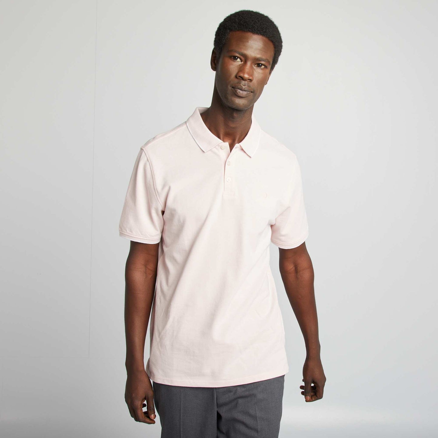 Polo en piqué de coton ROSE