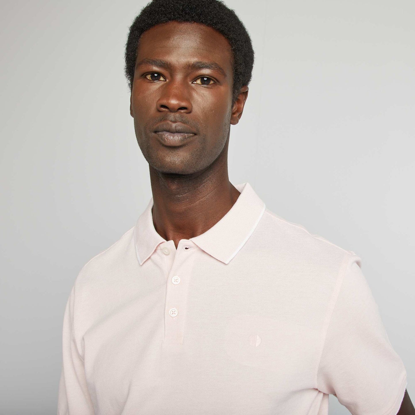 Polo en piqué de coton ROSE