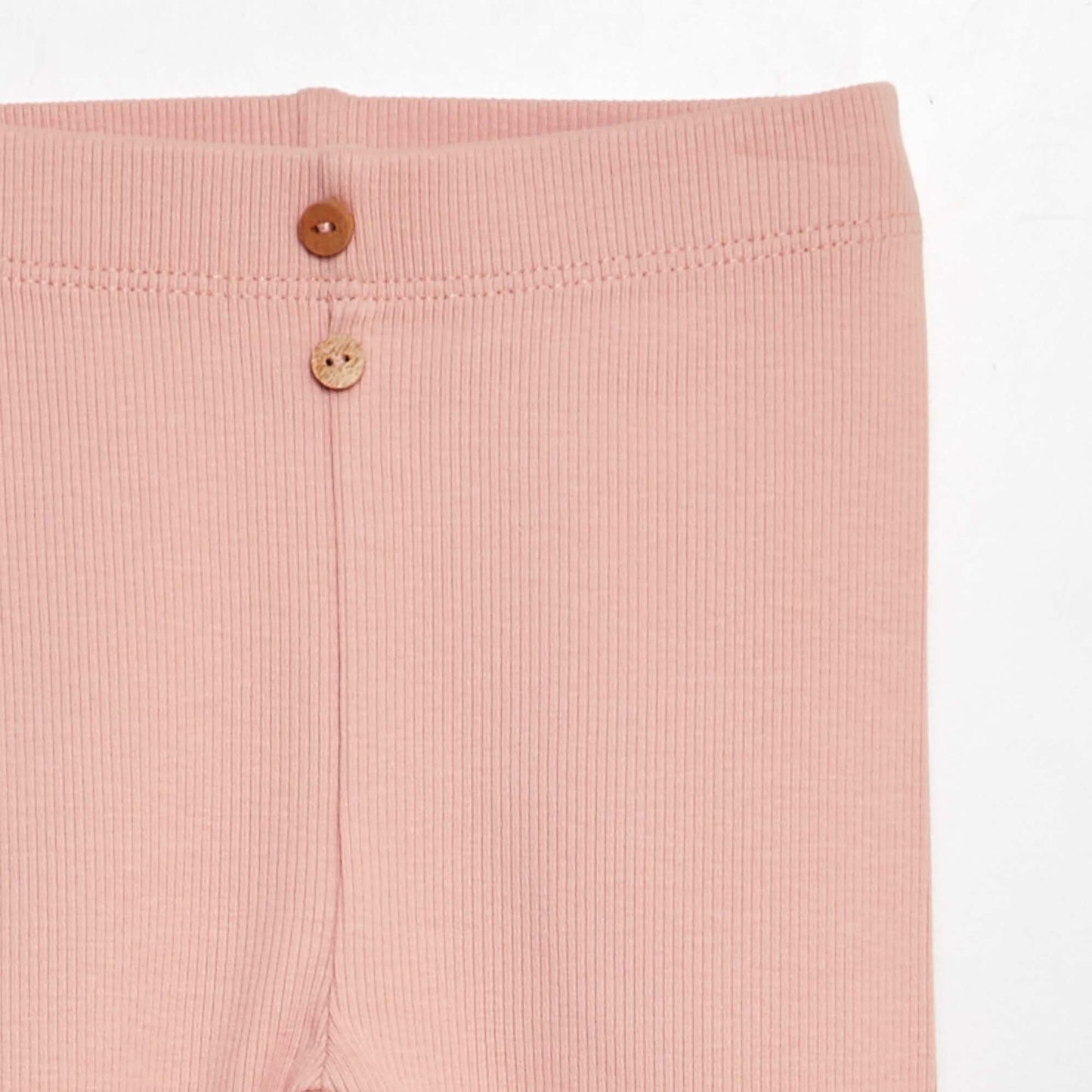 Legging côtelé avec boutons ROSE