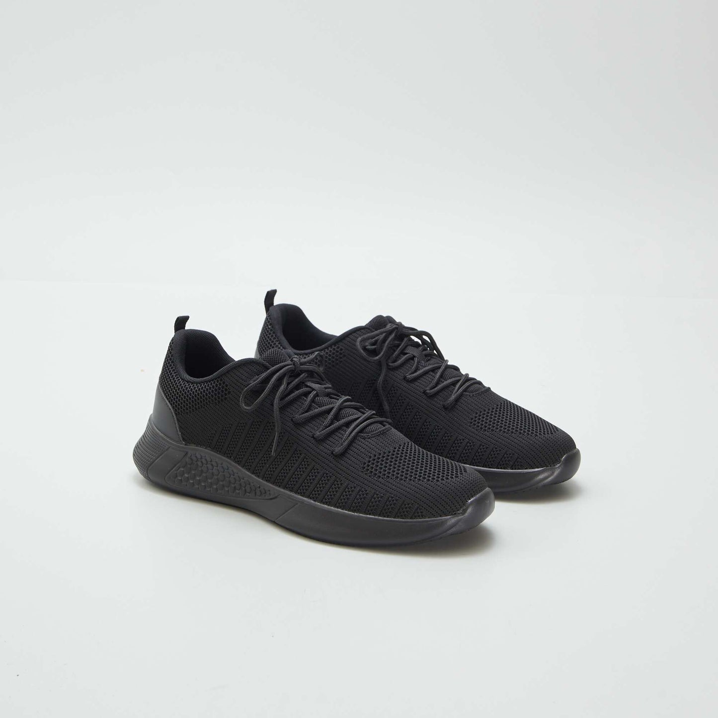 Baskets de sport en mesh Noir