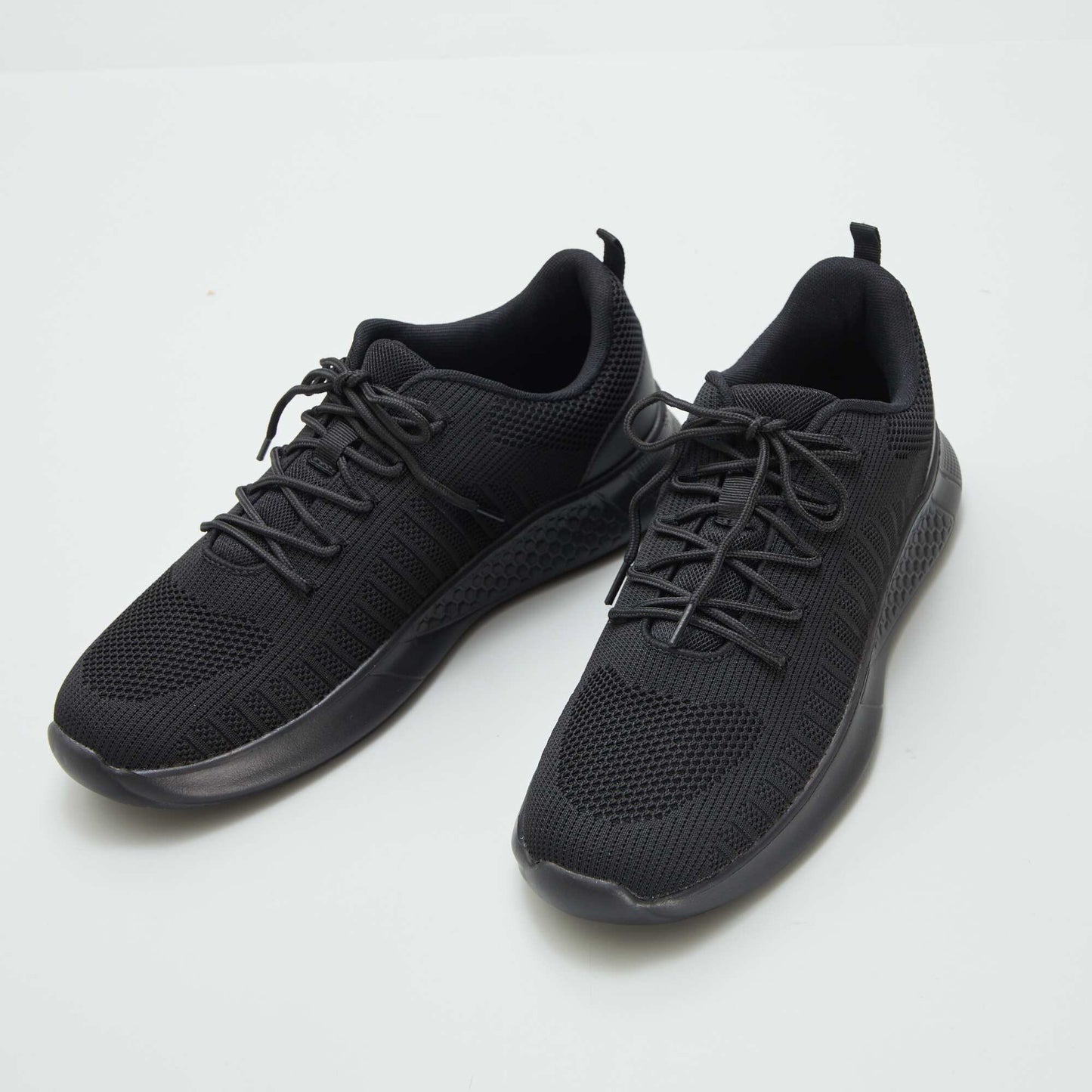 Baskets de sport en mesh Noir