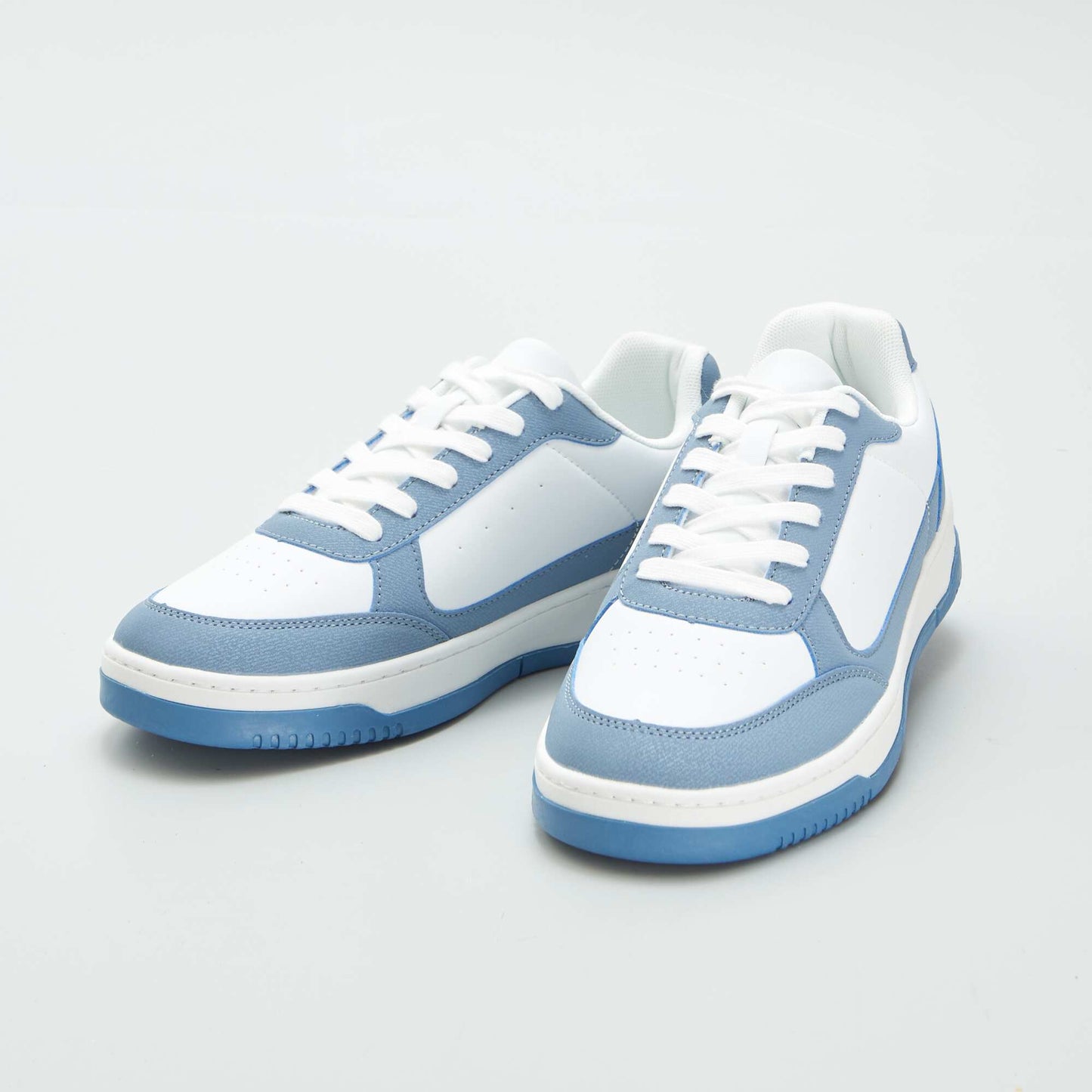 Baskets basses bicolores Blanc/bleu