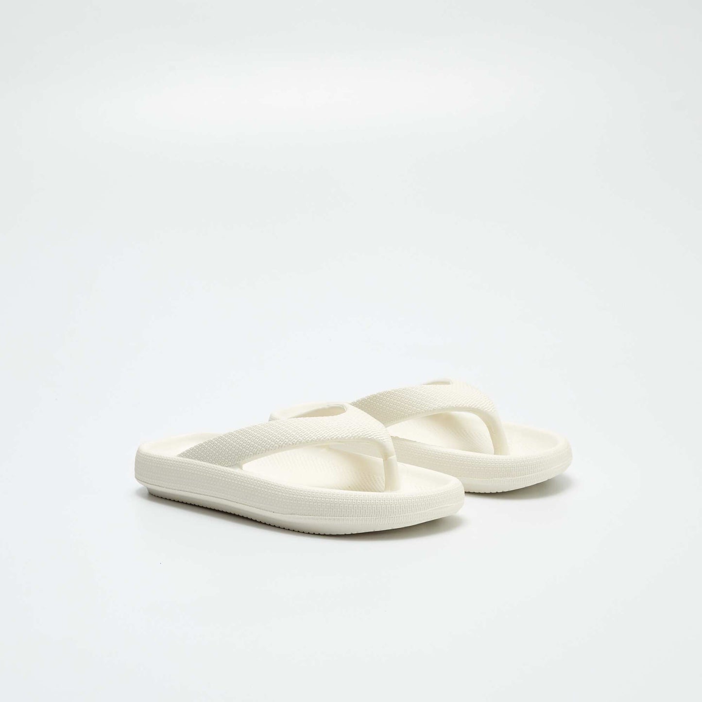 Tongs en semelle chunky Blanc